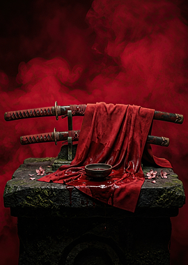 Samurai Swords and Blood Offering