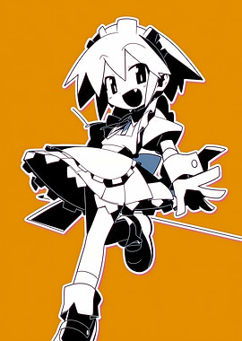 Anime Maid Character Illustration