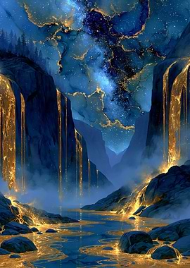 Cosmic Waterfall Landscape
