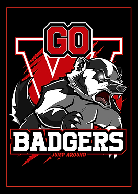 Go Badgers Jump Around
