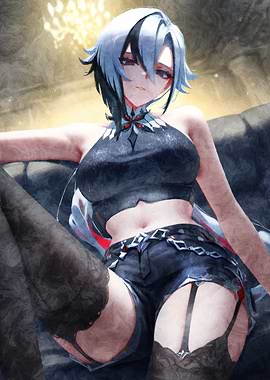 wuthering waves Black Outfit