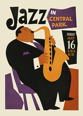 Jazz in Central Park Poster