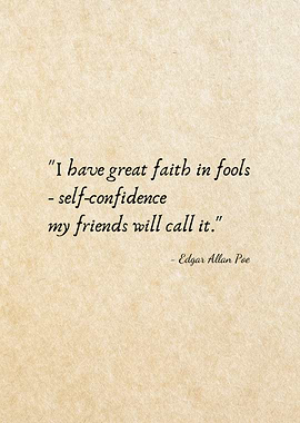 Edgar Allan Poe Quote on Fools