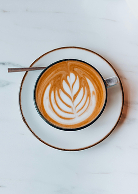 Latte Art Coffee Cup