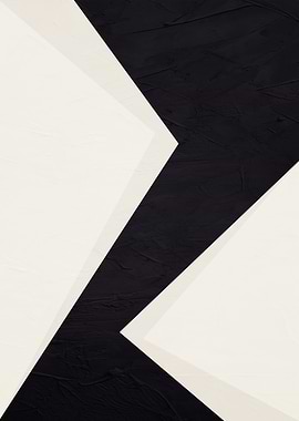 Abstract Geometric Black and White Design