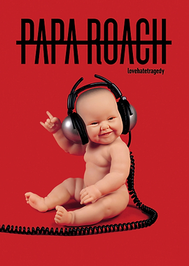 Papa Roach Baby with Headphones