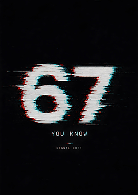 Glitchy 67 Signal Lost Text Art