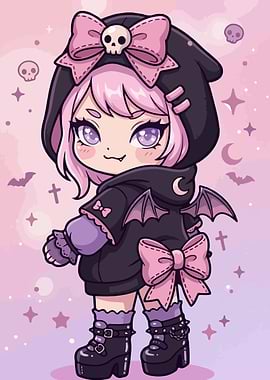 Gothic Lolita Anime Character