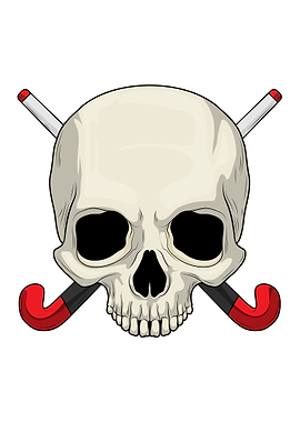 Skull Field hockey