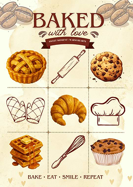 Baking Kitchen Poster