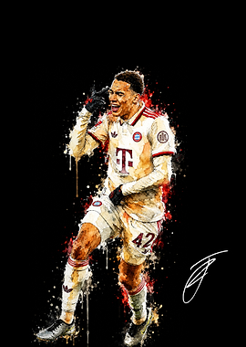 Jamal Musiala Watercolor Art