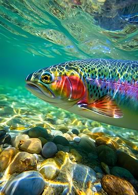 Rainbow Trout Underwater