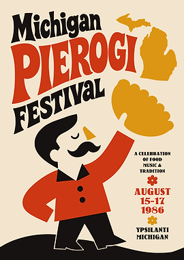 Michigan Pierogi Festival Poster
