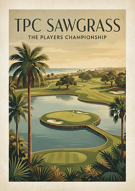 TPC Sawgrass Golf Course Poster