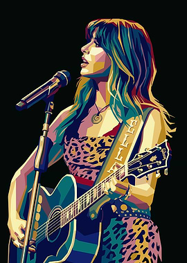 Ella Langley singing and playing guitar