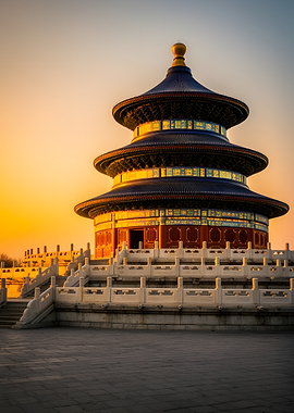 Temple of Heaven at Sunset