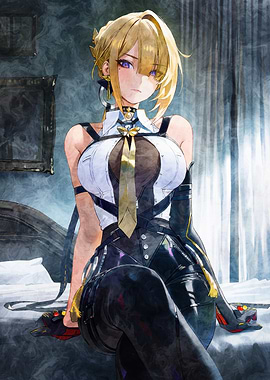 Anime Girl in Gothic Outfit