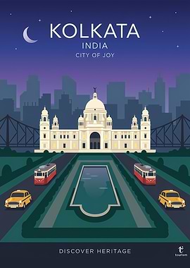 Kolkata Cityscape with Victoria Memorial