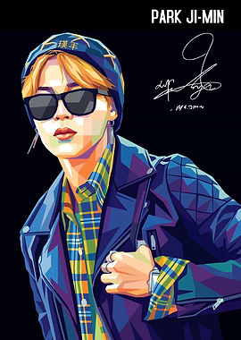 Park Ji-Min Pop Art Portrait