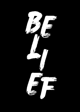 Belief Text Art