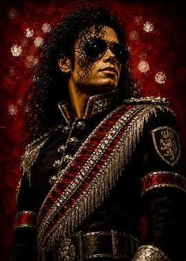 Michael Jackson in Military-Style Jacket
