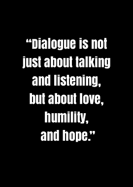 Dialogue Quote on Black Background