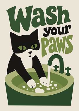 Wash Your Paws Print