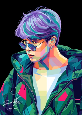 Jimin Pop Art Portrait
