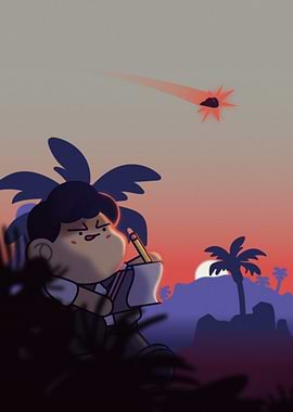 Melcos sketching a meteor shower
