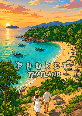 Phuket Thailand Beach Sunset