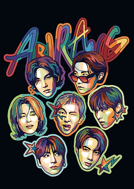 BTS ARMY Pop Art Portrait