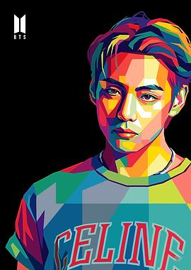 BTS V Pop Art Portrait
