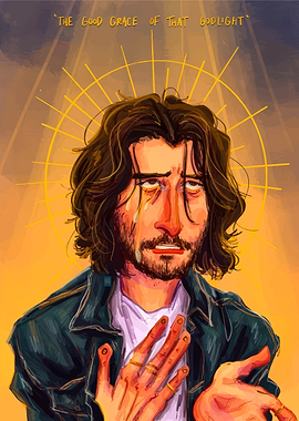Crying Man with Halo