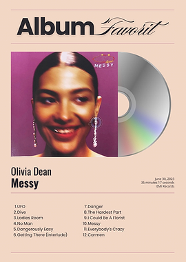 Olivia Dean Messy Album Cover
