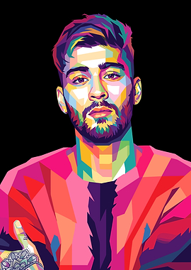 Zayn Malik Pop Art Portrait