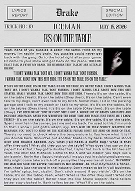 Drake 'B's on the Table'