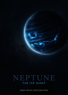 Neptune The Ice Giant Poster