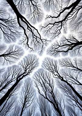 Bare Tree Canopy from Below