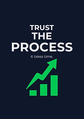 Trust The Process – Blue Edition – Minimalist Trading Psychology