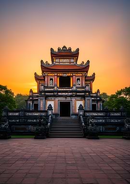 Imperial Tomb at Sunset