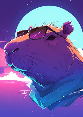 Cool Capybara in Sunglasses
