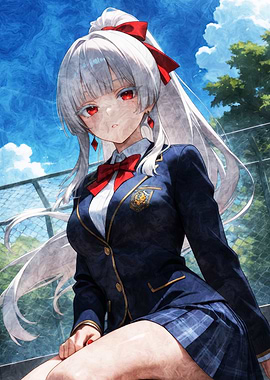 Honkai Girl in School Uniform