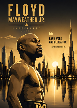 Floyd Mayweather Jr. Undefeated Poster
