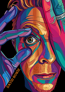 David Bowie Pop Art Portrait