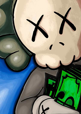KAWS Companion Holding Money