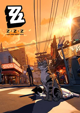 Zenless Zone Zero Cat Poster