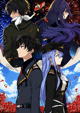 86 Anime Characters with Fireworks and Flowers