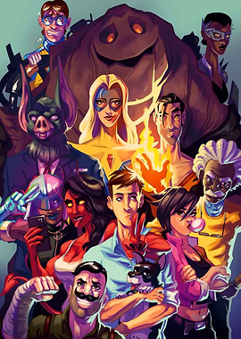Superhero Team Portrait