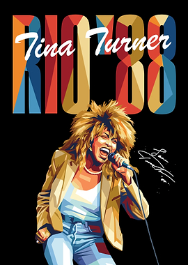Tina Turner Rio '88 Pop Art