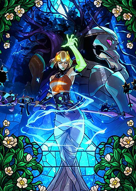 Stained Glass Goddess and Guardian